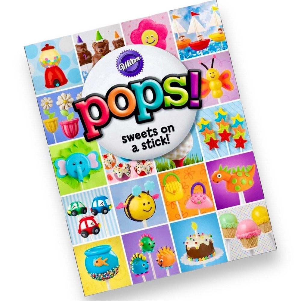 WILTON Pops Sweets On A Stick Book; Softcover Brownie Candy Cake Pops Cookbook
